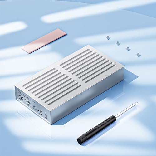ALYYDBG Aluminum 40Gbps M.2 NVMe SSD Enclosure, 8TB USB-C External Hard Drive for M1 M2 Pro/Max, Support 2280 B&M+M-Key PCIe, Compatible Thunderbolt 3/4 USB 4/3.2/3.1/3.0/2.0