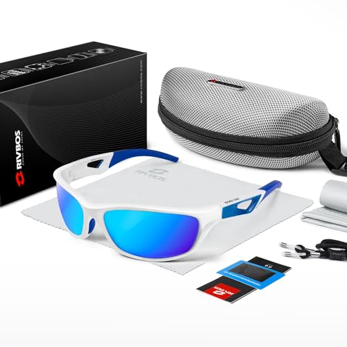 Image of RIVBOS Polarized Sports Sunglasses Driving Sun Glasses Shades for Men Women Tr90 Frame for Cycling Fishing Running RB831