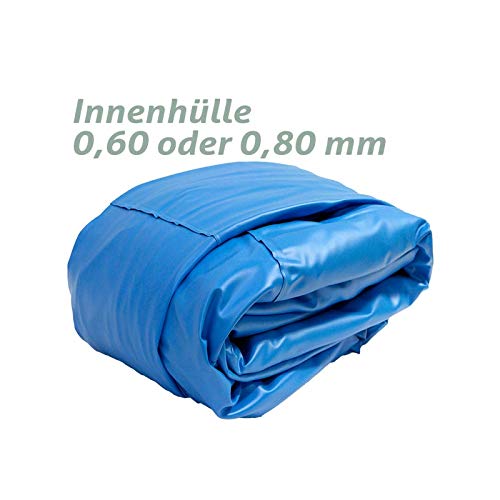 POOL Total Stahlwandbecken/Stahlrahmenpool Ø2,50 x 1,20m Innenhülle 0,6mm Blau