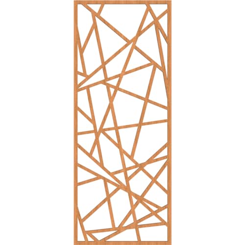 Image of Conway Decorative Pierced Fretwork Wood Wall Panels, 11 3 /8 inchW x 29 3 /8 inchH x 3 /8 inchT, Cherry