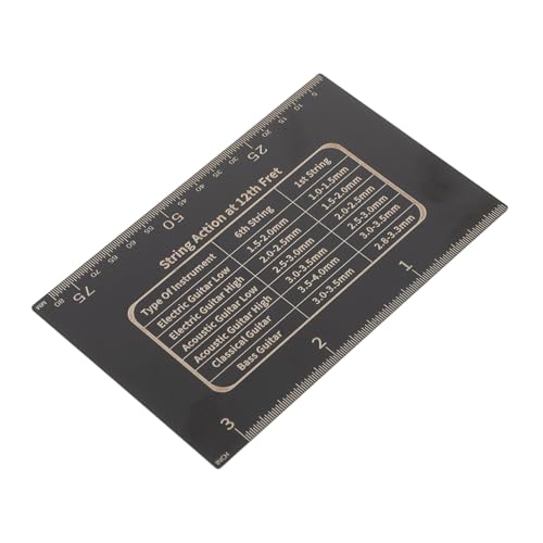 HAMPPLIES ギター ゲージ ツール ベース セットアップ ツール ベース ギター アクション ゲージ 弦楽器 楽器 アクション 定規 フレット 水平器