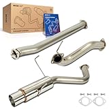 KAX Stainless Steel Cat Back Exhaust System Compatible with 2015-2017 WRX, 2015-2017 WRX STI