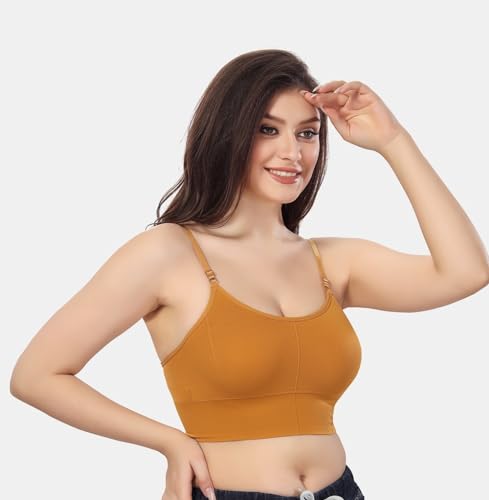 Image of Fabme Women's Nylon Blend Wire Free Casual Full-Coverage Molded Bra