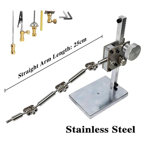 WLYPE DIY Stop Motion Animation Kit with 25cm Stainless Steel Rig Arm, 5 Connectors for Seamless Character Movement, Max Payload 150-300g - Armature Rigging System(H:16cm)