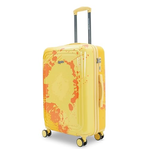 Image of AMERICAN TRAVELLER GlideSport Trolley Bag | Polycarbonate Hard Shell | Durable Hard Shell, 360 Disk Wheels, TSA Type Lock, Heavy-Duty Lining, Football Splash