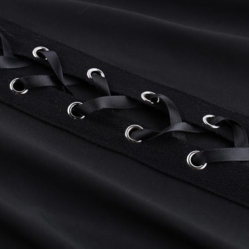 TSMNZMU Women Gothic Trousers Grunge Punk Low Waisted Pants Harujuku Sexy Hallow Bandage Pants Y2K Emo Wide Leg Trousers3