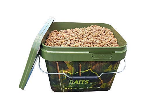 CommonBaits Tigernüsse Natural Mix 7,5Kg im 10L Camo Eimer/Tigers Gemischte Größen