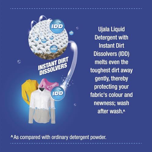 Image of Ujala Top Load Liquid Detergent 800ml With Power of Instant Dirt Dissolution | Laundry Liquid Detergent With Long-Lasting Refreshing Fragrance | Ideal for Top Load / Bucket Wash