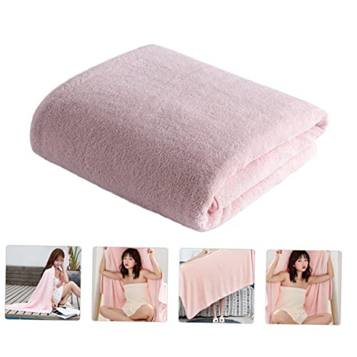 Drap de bain douce et légère rose peignoir absorbant - 7