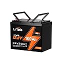 LiTime 12V 100Ah RV Lithium Battery,Group 24 Rechargeable LiFePO4 Battery with Up to 15000 Cycles, 1.28kWh and Higher Energy Density, Perfect for Trolling Motors, Boat, Marine, Solar etc.