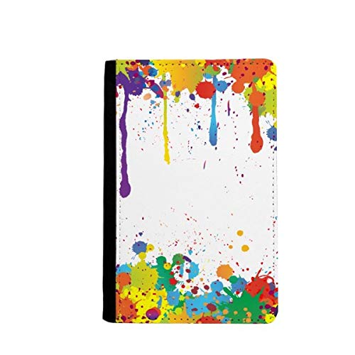 Porte-passeport graffiti abstrait coloré en similicuir pour voyage
