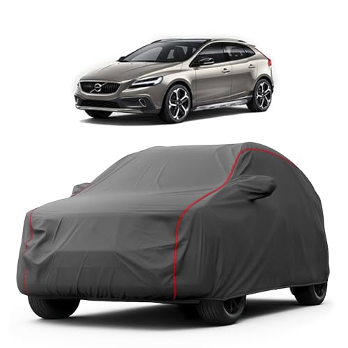 Image of Heavy-Duty Car Cover for Compatible with Volvo V40 (2012 to 2025 All Models) Deluxe Car Protection Cover - Waterproof & UV-Resistant All-Season Exterior Protection