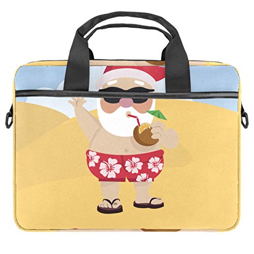 Sacoche ordinateur portable 13 14 pouces bandoulière housse PC Père Noël