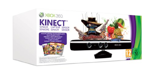 Microsoft Xbox 360, Kinect Sensor + Gunstringer   cajas de video juegos y accesorios (Kinect Sensor + Gunstringer, Negro)