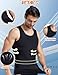 HANERDUN Men Compression Shirt Slimming Body Shaper Vest Tummy Control Shapewear Abdomen Undershirt Black