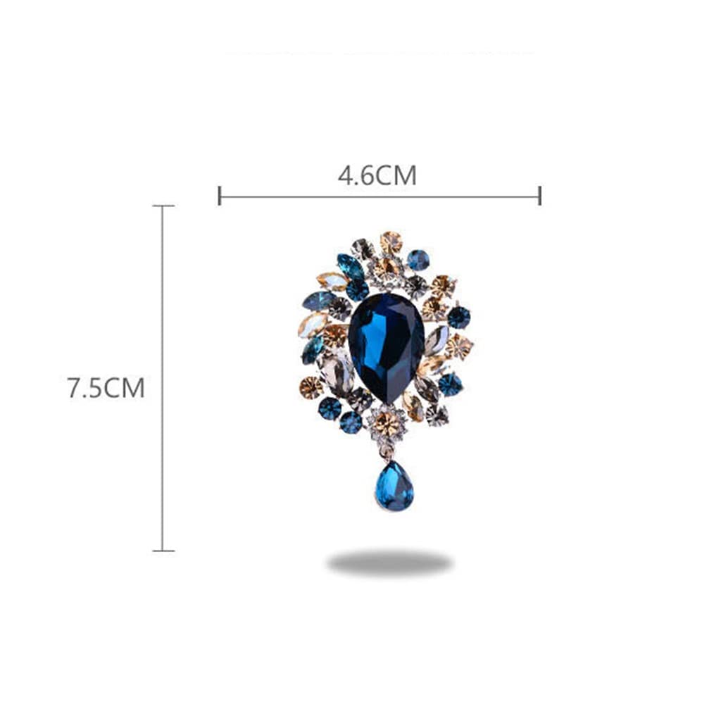 Brosche übertriebene Brosche Bekleidungszubehör Damen (Color : B, Size
