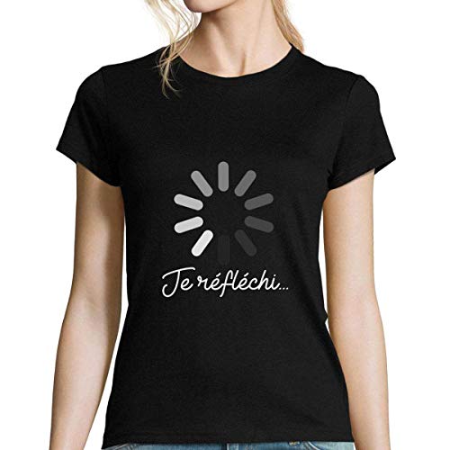 T-Shirt Femme Je réfléchi coton léger pour éviter la chaleur
