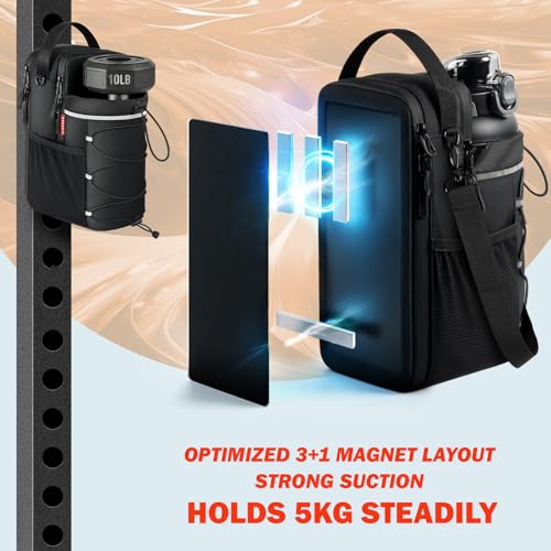 Magnetic Gym Bag 25-64oz Water Bottle Holder