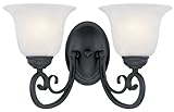 Hardware House 544866 Tuscany 14-Inch by 8-3/4-Inch Bath/Wall Lighting Fixture Textured Black