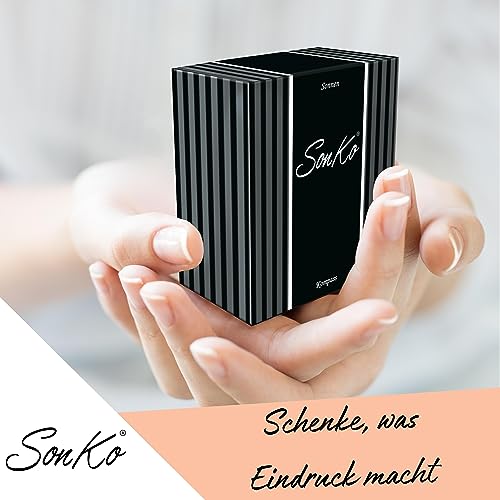 Foto von SonKo® Kompass antik Optik nautischer Kompass - funktionsfähiger Kompass Outdoor als Maritime Deko oder Schiff Deko mit Kette inkl. edler Holzkiste. Konfirmation Geschenk Kommunion…