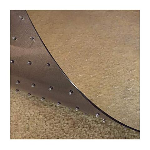 RESILIA - Deluxe Clear Vinyl, Plastic Floor Runner/Protector for Deep Pile Carpet - Skid-Resistant, Textured Pattern, (36 Inches Wide x 12 Feet Long) Cover