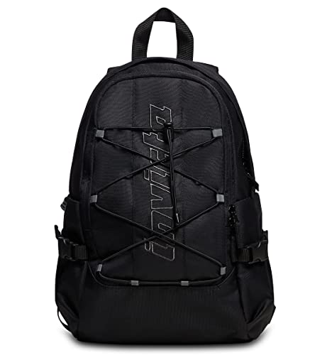 Invicta Zaino Scuola Moab Solid, Verde, Zaino Doppio Scomparto con Cinghia a vita e Nastro torace, Tasca Porta PC, Tasca Porta Borraccia e Tasca Con Organizer, Zaino Viaggio + BUST