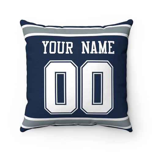 Image of ANTKING Throw Pillow 2 Pack Custom Any Name and Number Personalized Gift for Men Women Boys