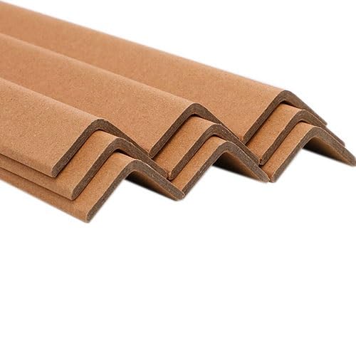 100 Pack Cardboard L-Shaped Edge Protectors – Perfect for Packaging & Furniture Corners(1.2m,3mm)