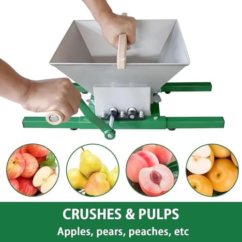 Stainless Steel Manual Fruit Crusher & Juicer - No Electricity Needed, Removable Design for Easy Cleaning, Perfect for Fruits & Vegetables, Ideal for Home Use