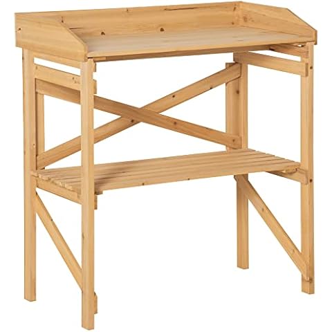 Outsunny Table de rempotage en bois Cover