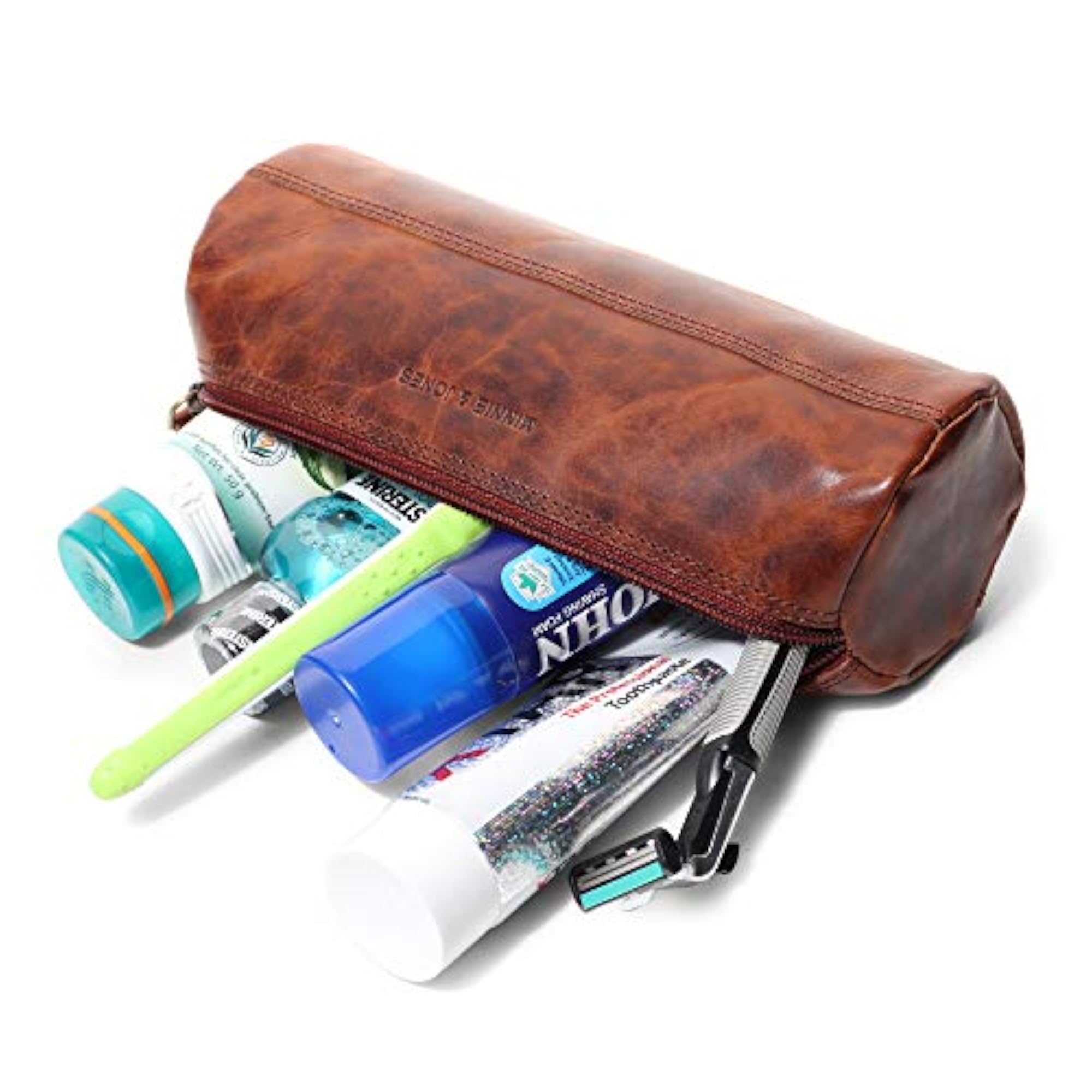 Premium Full Grain Leather Multipurpose Pouch, Travel Organizer