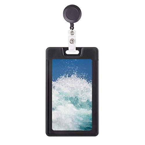 Funda retráctil para tarjetas con diseño de olas ideal para el día a día en la oficina