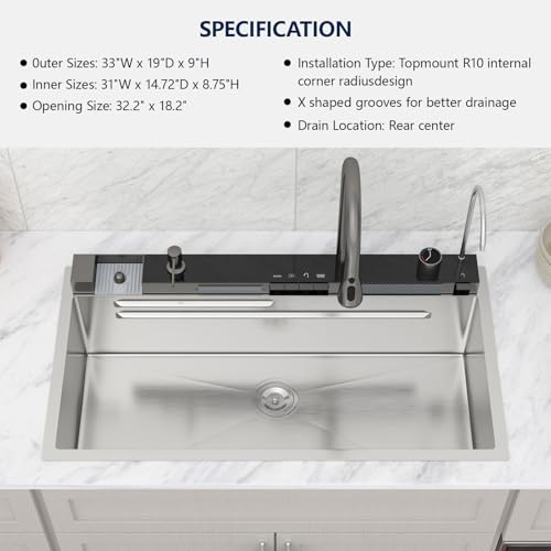 Smart Faucet Water Temperature Display
