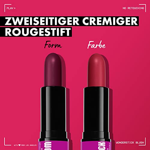 NYX Professional Makeup Rouge, Mit Hyaluronsäure, Feuchtigkeitsspendend, Mischbare Textur, Vegan, Wonder Stick, Honey Orange + Rose – Ansicht 4