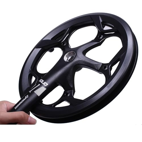 PROWHEEL 130MM BCD 52T Bike Crankset,165MM/170MM/172.5MM/175MM Crank Arm Set,ChainWheel and Replacement Chain Guard, Compatible with City Bike,Folding Bike,Road Bike,MTB,Electric Bicycle - Thumbnail 2