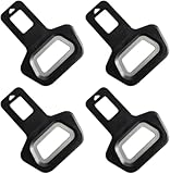 YNYCIPZ Accessori per auto,Rifiniture interne per auto,4 adattatori per cinture di sicurezza compatibili con accessori per seggiolini auto e clip di protezione per interni auto