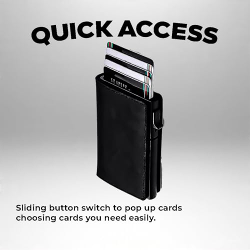 Carbon Shield RFID Blocking Wallet, Black Carbon Fiber, Magnetic Closure, Slim Design with Tracker Slot, Anti-Theft Protection3