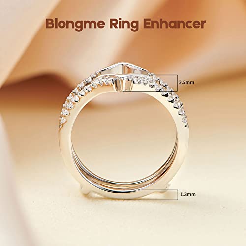 Moissanite Wedding Ring Guard Enhancers Engagement Rings for Women Size 7 by Blongme - Used condition - Image 7