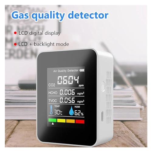 Monitor de CO2 de alta precisión para calidad del aire con sensor de humedad 3