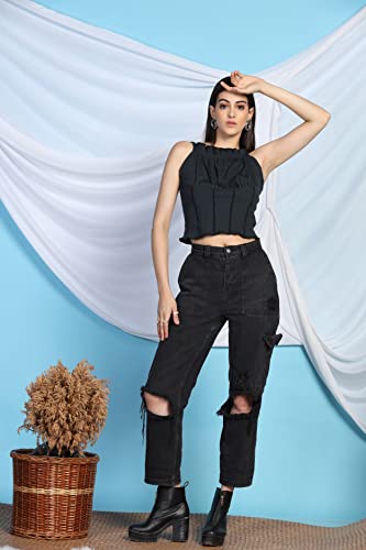 Image of GRECIILOOKS Women's Regular Fit Tops | Tops for Women | Tops for Jeans for Women | Korean Tops for Women | One Piece Dress for Women | Western Tops for Women Stylish