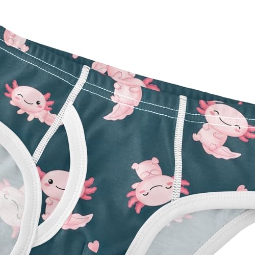 ODAWA Cute Axolotl Dark Blue Toddler Boy Briefs, Boys Underwear 2T4