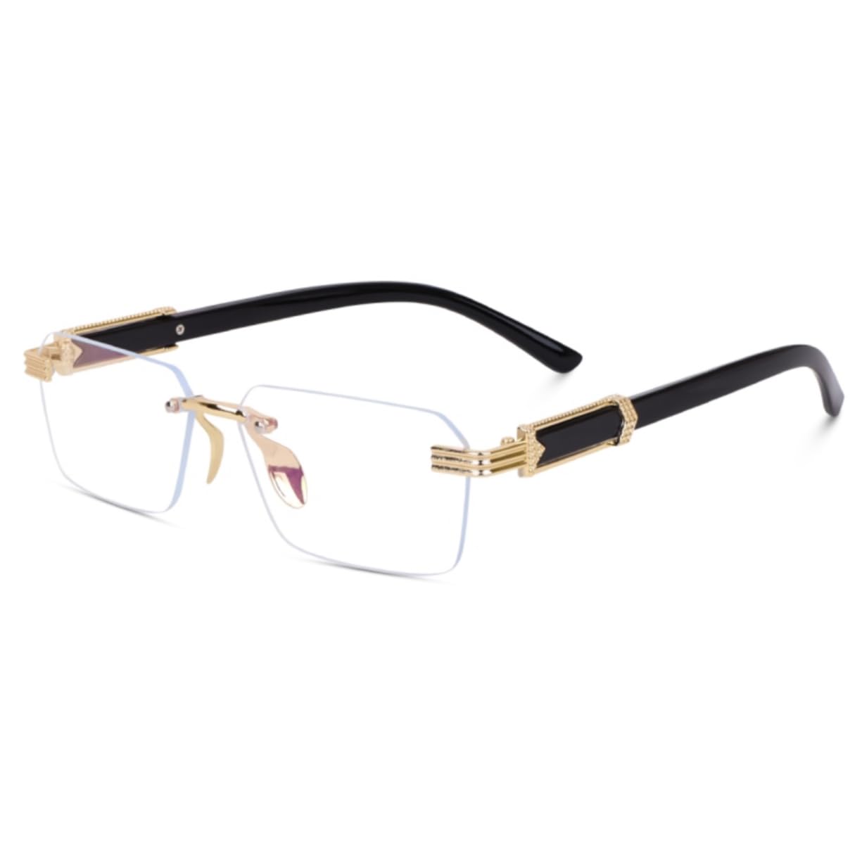 iflash Retro Rimless Sunglasses Rectangle Women Men Vintage Frameless Sun Glasses-picture-29