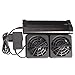 Wenyounge Aquarium Lüfter Verstellbarer Aquarium Kühler Aquarium Ventilator Kühlgebläse Für Süß- Und Meerwasseraquarien (2 Lüfte) 12V