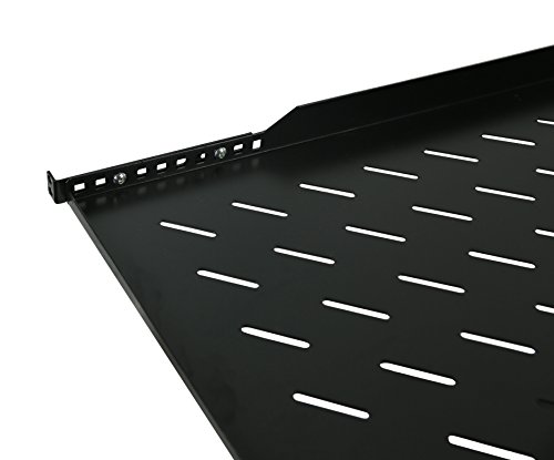 Raising Electronics Fixed Rack Server Shelf 19Inch Rack Mount 1U-Adjustable From 27-31Inch #TOP5