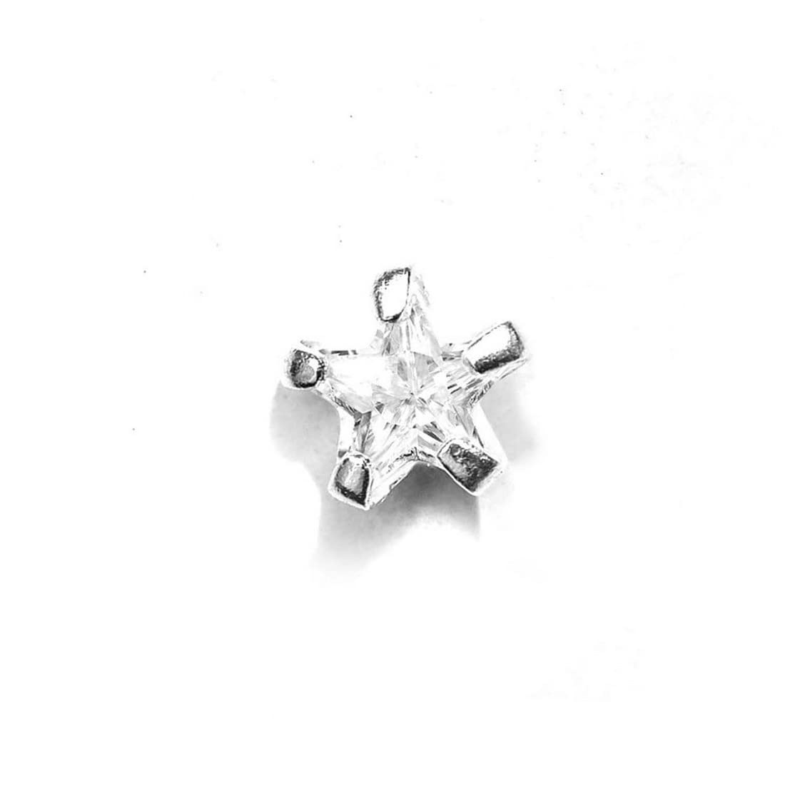 ZAVYA 925 Sterling Silver Cubic Zirconia CZ Star Minimal Nath Rhodium Plated Nose Pin | Stylish Silver Nose Ring | Gift for Women & Girls | With Certificate of Authenticity and 925 Hallmark (B097962J59) Amazon Price History, Amazon Price Tracker