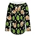 Womens Bodysuit Tree Branches Leaves Cute Sloth T Shirts Long Sleeve Hoodie V Neck Pullover Tops, 2026