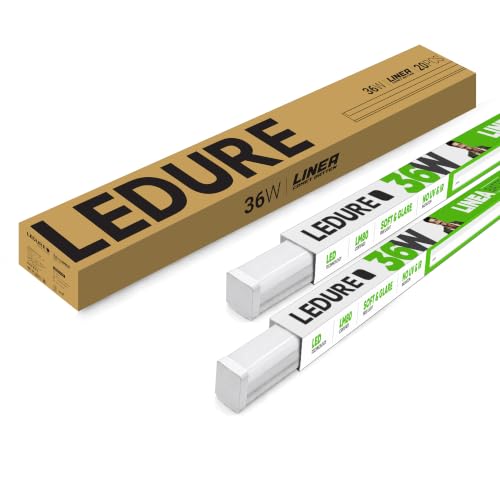 Image of LEDURE Linear 36W LED Batten Light 4 Feet | Pack of 20| 3600 Lumens Higher Brightness than 36W LED Tube Light | Cool Day White 6500K | Wall Ceiling Tubelight for Home, Living Room, Bedroom, Study