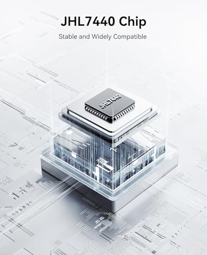 Image of ORICO MiniMate TB4 40 Gbps1TB External SSD for Mac mini M4, Thunderbolt 4 /3 Compatible (3100MB /s), Intel JHL7440 Chip, USB-C to USB-C Cable, macOS Ready, Aluminum Enclosure for Fast Storage Expansion