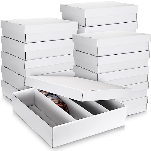 Seajan 16 Pcs 3200 Count Trading Card Storage Box Sports Card Sto...