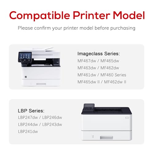 Jeostarky Compatible for Canon 070 Black Toner Cartridge Replacement for Canon 070h CRG070 Toner for Canon ImageCLASS MF465dw MF462dw MF460dw LBP246dw LBP247dw LBP243dw LBP240dw Laser Printer 2 Pack — view 4
